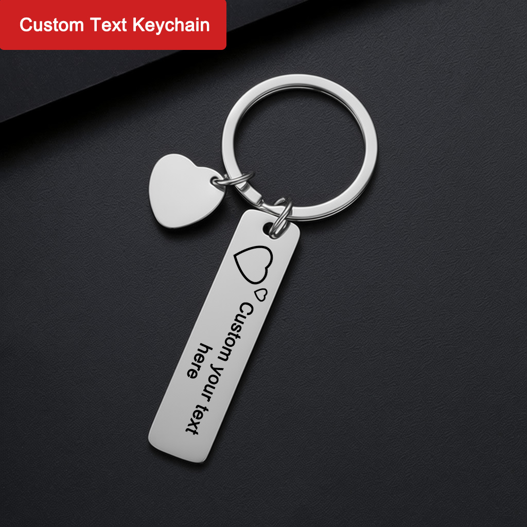 Initial Ring Custom - Kişiye Özel İsimli Anahtarlık Metal Sevgililer