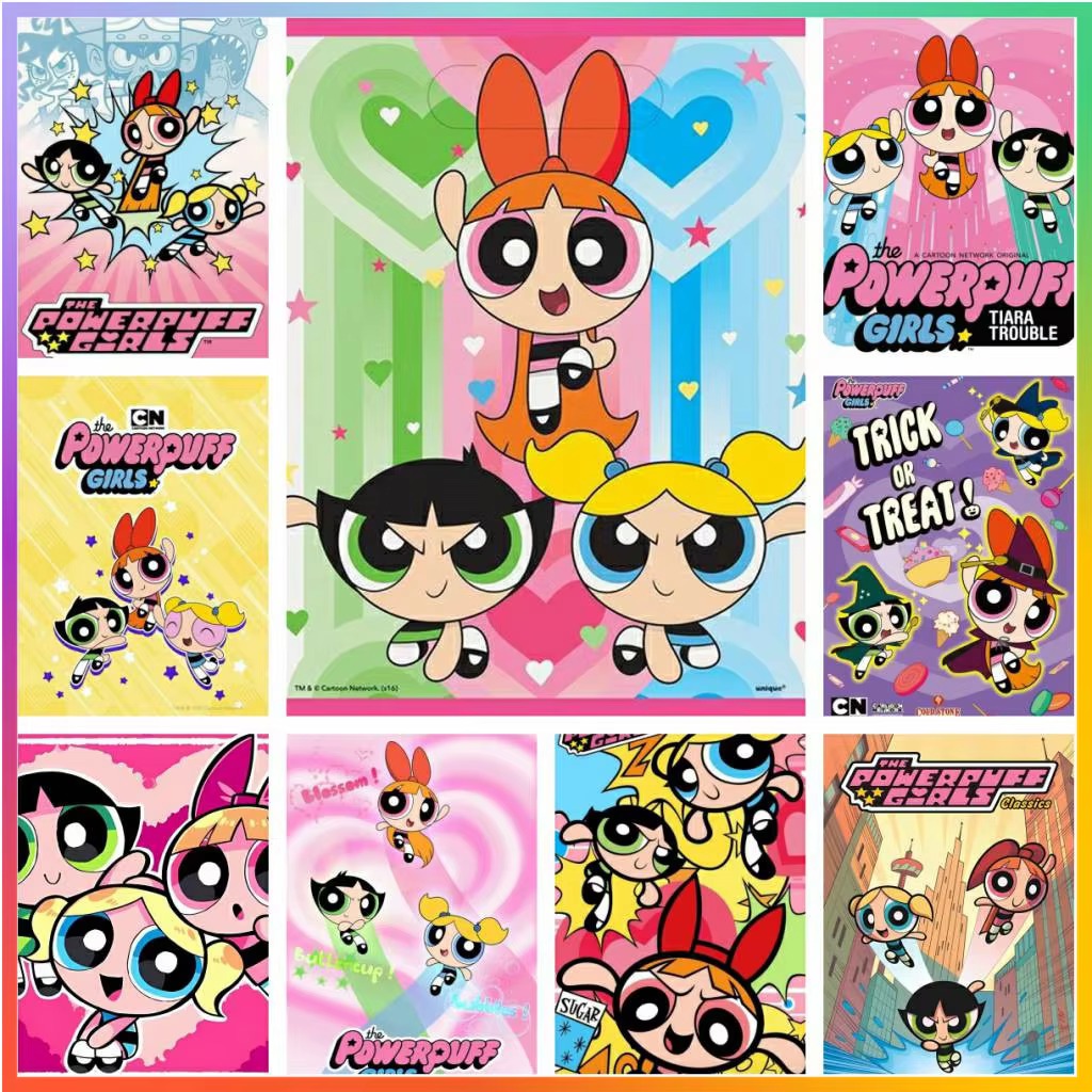 Photo Mosaic Print - Elmas Boyama Karikatür The-P-Powerpuffs-G-Girls Sevimli Anime