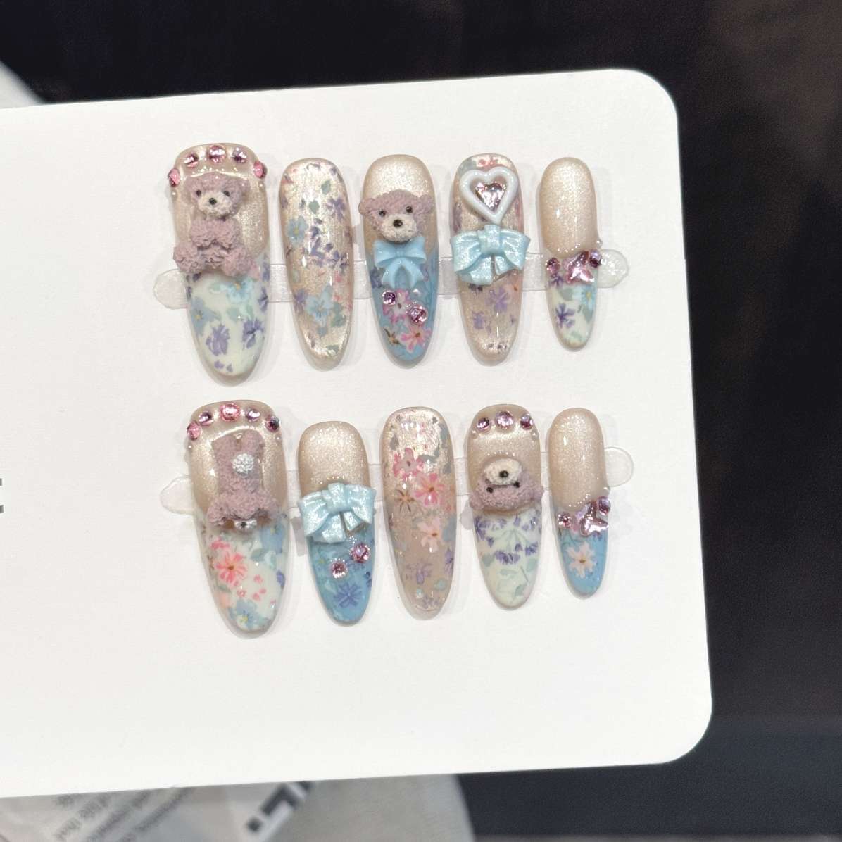 Pressed Flower Art - 10 Adet Saf El Yapımı Oval
