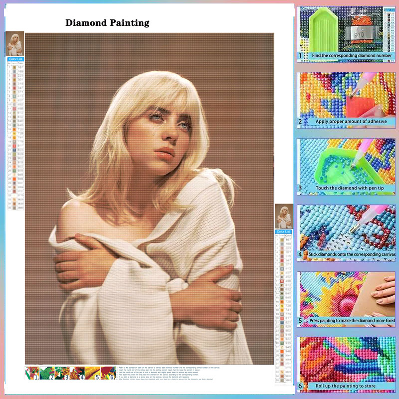 Photo Mosaic Print - Diy Tam Kaplama B-Billie Elmas Boyama