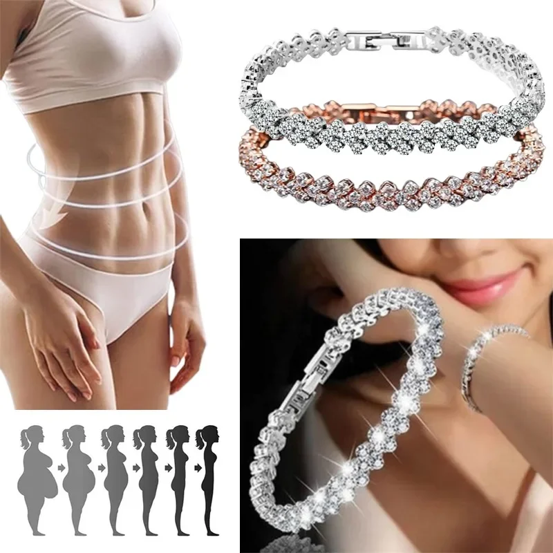Coordinates Bracelet - Moda kadın Kristal Bilezik Altın ve