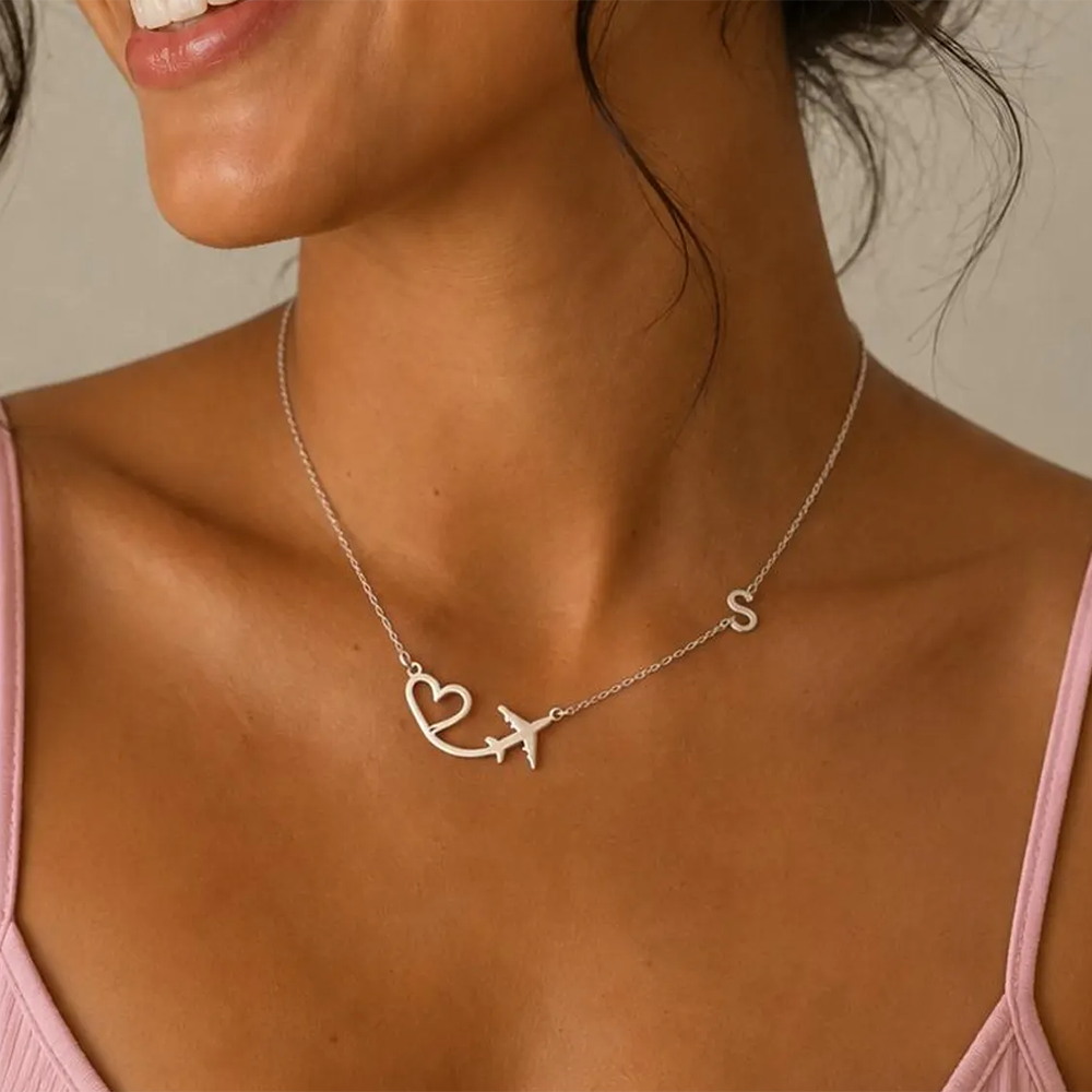 Kişiselleştirilmiş Kalp Uçak İ - Name Necklace Custom incelemesi ve fiyatı