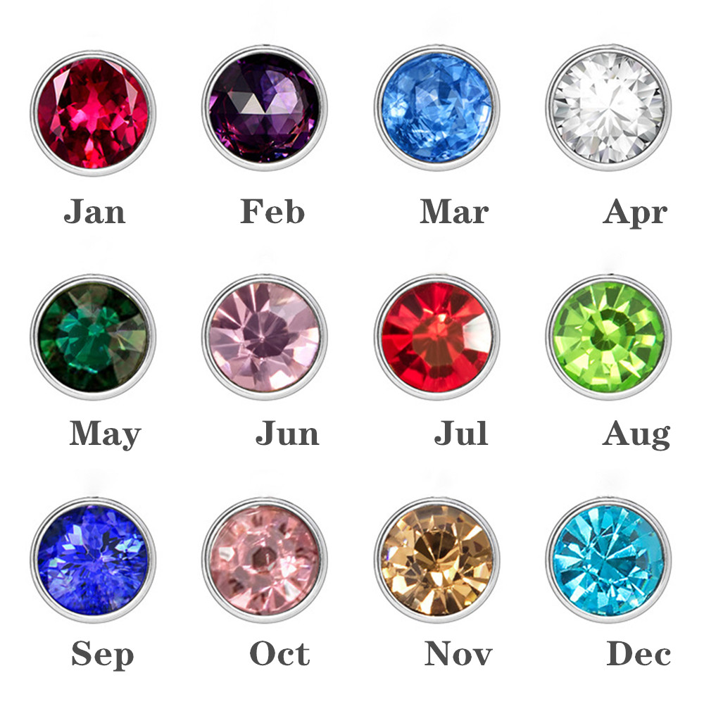 Özel Birthstone ebedi yüzük ko - Birth Flower Necklace incelemesi ve fiyatı
