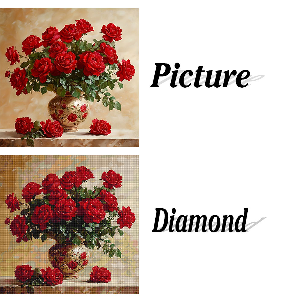 Gül Elmas Boyama Tam Kare Yuva - Photo Mosaic Print incelemesi ve fiyatı