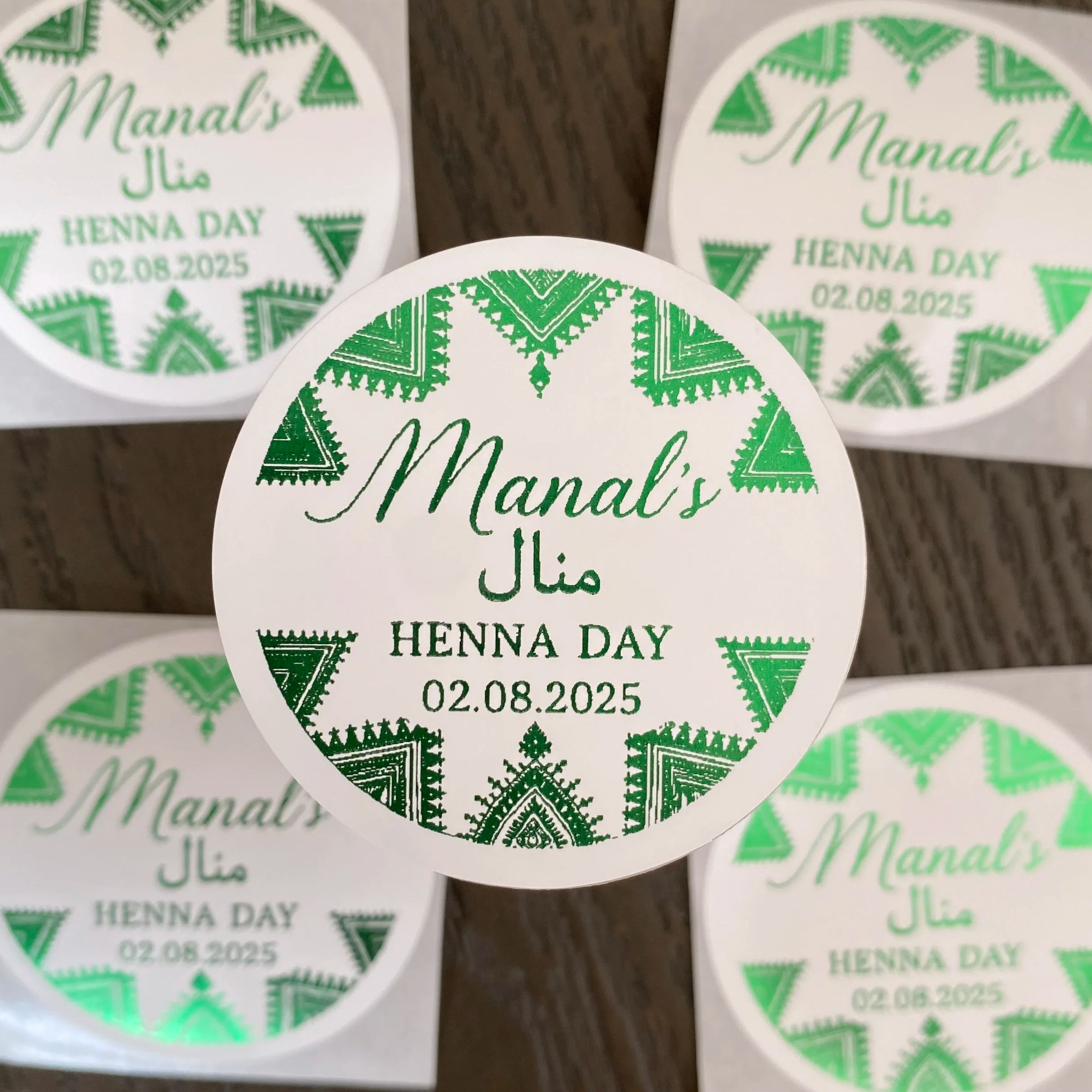 Yeşil Kına Süslemeleri Pamuklu - Personalised Candle Label incelemesi ve fiyatı