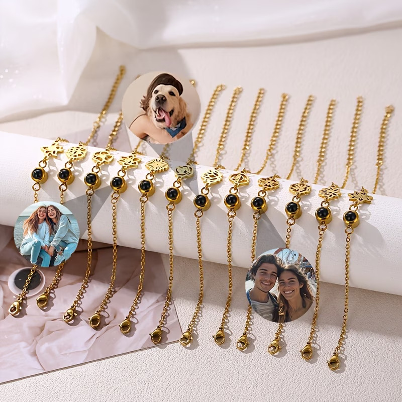 Kişiye Özel Fotoğraf Bilekliği - Birth Flower Necklace incelemesi ve fiyatı
